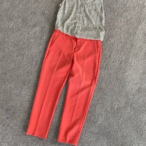 Banana Republic Avery Coral Capri Pants Size 4
